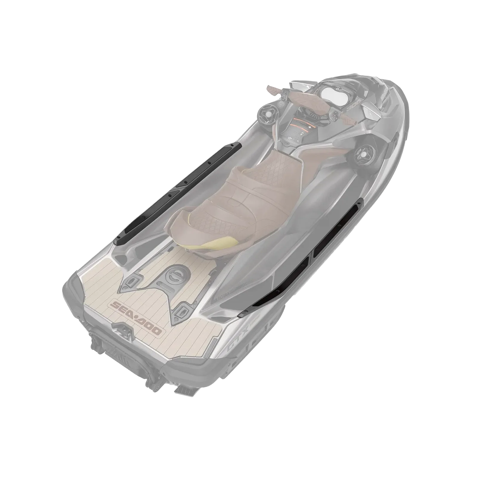 Gekantelde Gunwale voetsteunen